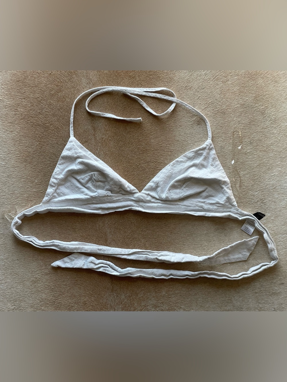 White Triangle Wrap Top